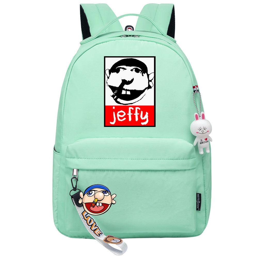 Jeffy Cosplay Backpack School Bag Water Proof