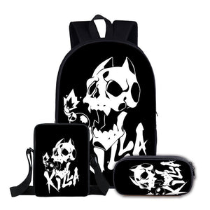 JoJos Bizarre Adventure Schoolbag Backpack Lunch Bag Pencil Case Set Gift for Kids Students
