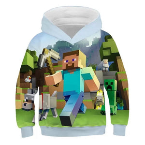 Minecraft 3D Printed Sweater Sweatshirt for Youth Kids