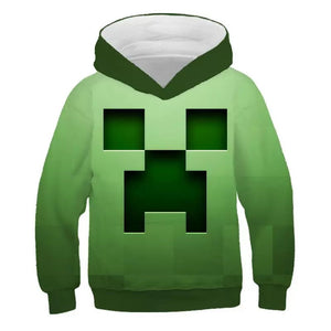 Minecraft Creeper 3D Printed Sweater Sweatshirt for Youth Kids