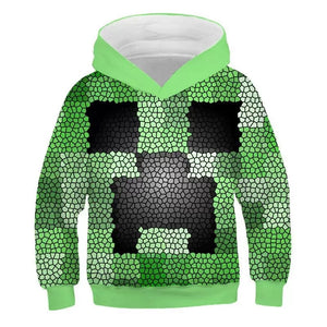 Minecraft Creeper 3D Printed Sweater Sweatshirt for Youth Kids