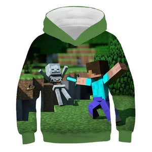Minecraft Creeper 3D Printed Sweater Sweatshirt for Youth Kids