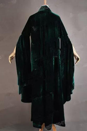 Harry Potter Professor Minerva McGonagall Cosplay Costume Dress Magic Robe Cape Cloak Halloween Carnival Witch Costumes