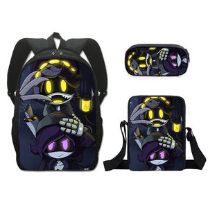 Murder Drones Schoolbag Backpack Lunch Bag Pencil Case Set Gift for Kids Students