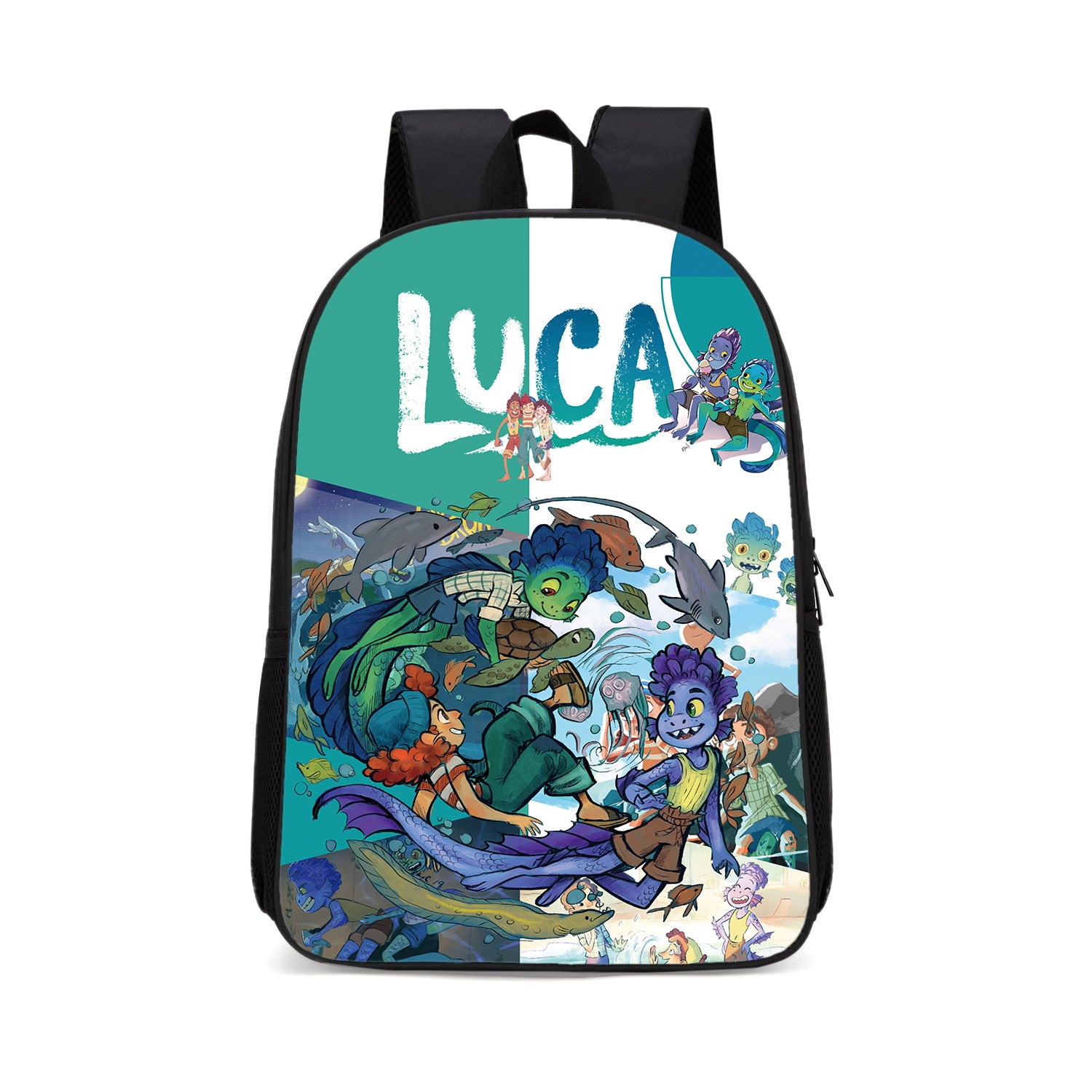 Luca Alberto Monster Backpack School Supplies Satchel Casual Book Bag School Bag