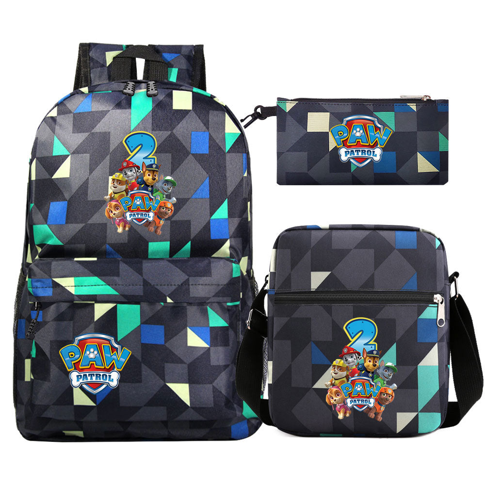 PAW Patrol Ryder Marshall SchoolBag Backpack Shoulder Bag Book Pencil Bags  3pcs Set