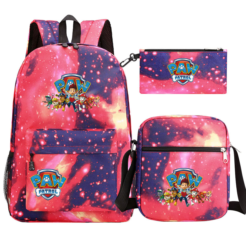 PAW Patrol Ryder Marshall SchoolBag Backpack Shoulder Bag Book Pencil Bags  3pcs Set