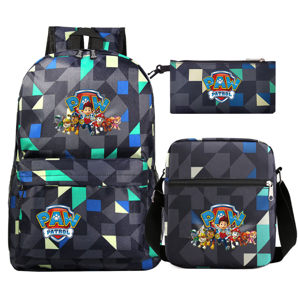 PAW Patrol Ryder Marshall SchoolBag Backpack Shoulder Bag Book Pencil Bags  3pcs Set