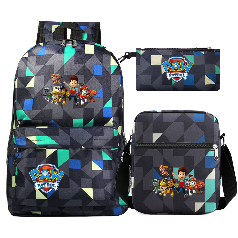 PAW Patrol Ryder Marshall SchoolBag Backpack Shoulder Bag Book Pencil Bags  3pcs Set
