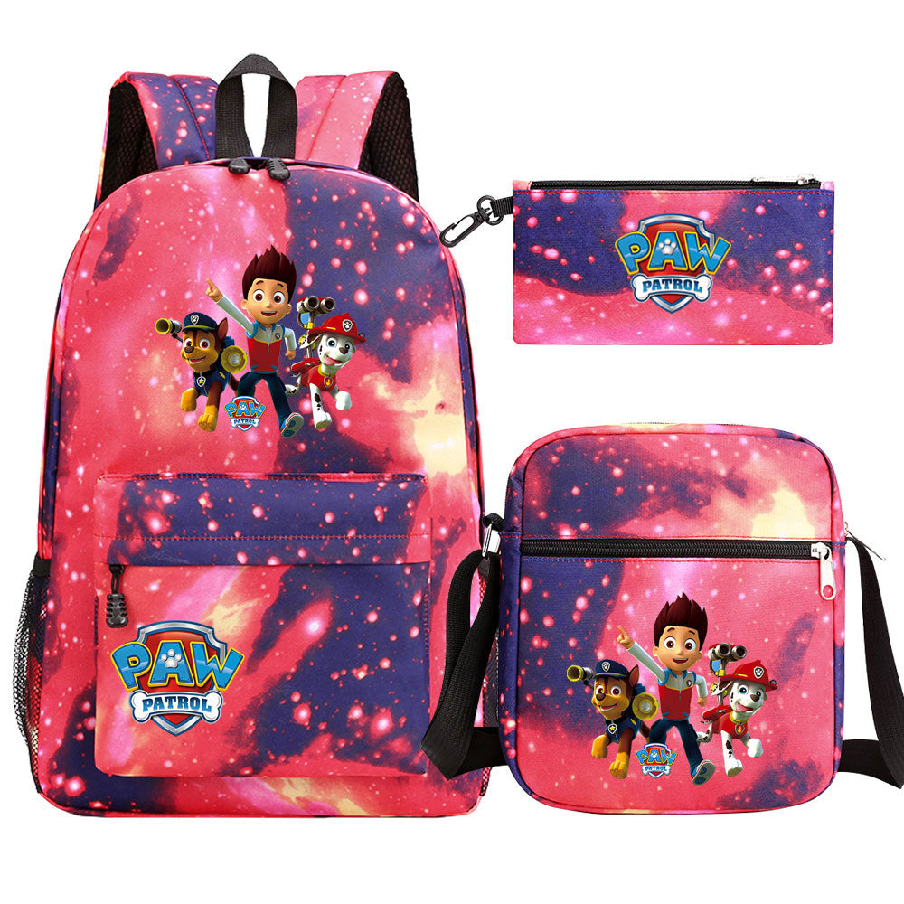 PAW Patrol Ryder Marshall SchoolBag Backpack Shoulder Bag Book Pencil Bags  3pcs Set