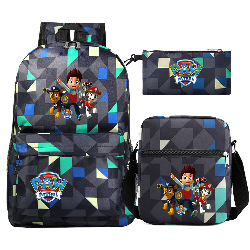PAW Patrol Ryder Marshall SchoolBag Backpack Shoulder Bag Book Pencil Bags  3pcs Set