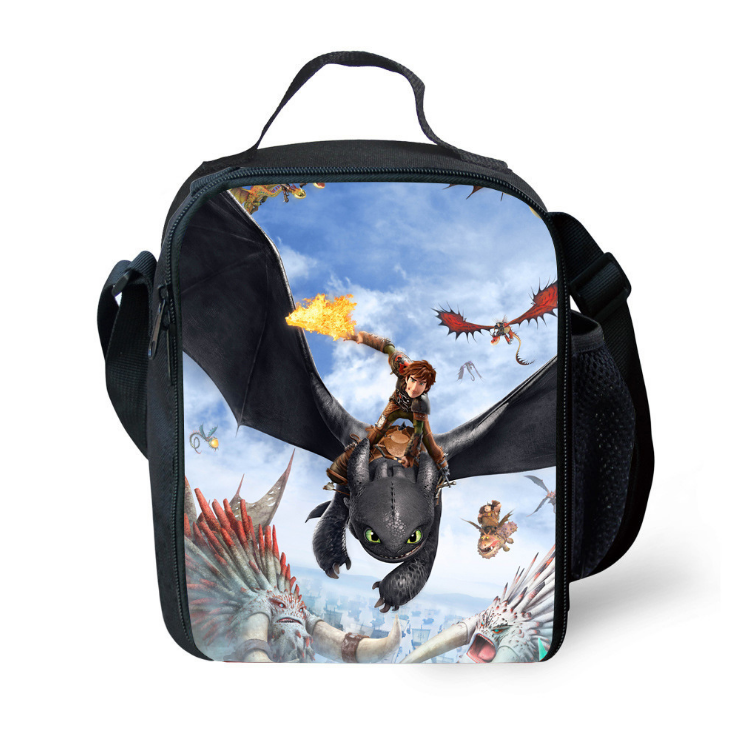 How to Train Your Dragon 3 The Hidden World Insulated Lunch Bag for Boy Kids Thermos Cooler Adults Tote Food Lunch Box
