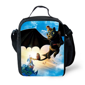 How to Train Your Dragon 3 The Hidden World Insulated Lunch Bag for Boy Kids Thermos Cooler Adults Tote Food Lunch Box