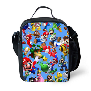 Mario Insulated Lunch Bag for Boy Kids Thermos Cooler Adults Tote Food Lunch Box