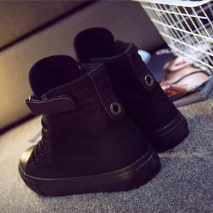 Stranger Things #1 High Tops Casual Canvas Shoes Unisex Sneakers Luminous