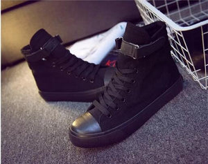 Stranger Things #1 High Tops Casual Canvas Shoes Unisex Sneakers Luminous