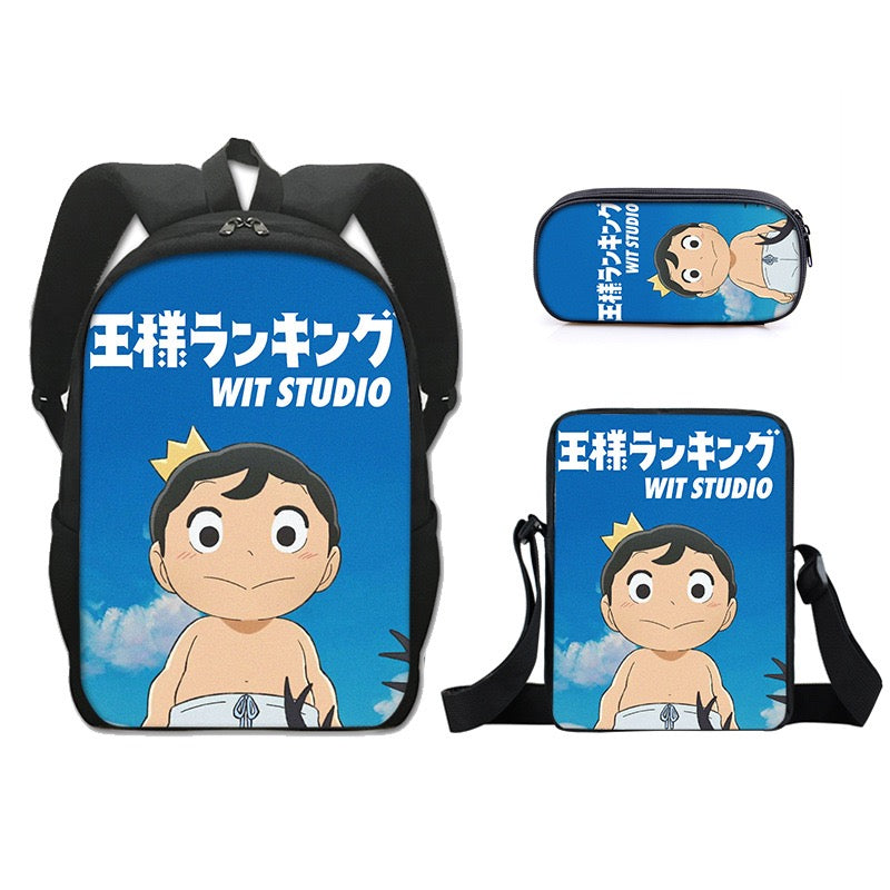 Ranking of Kings Schoolbag Backpack Lunch Bag Pencil Case Set Gift for Kids Students