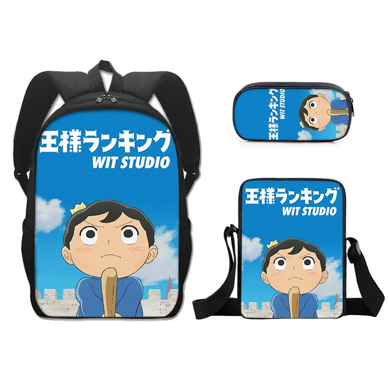 Ranking of Kings Schoolbag Backpack Lunch Bag Pencil Case Set Gift for Kids Students