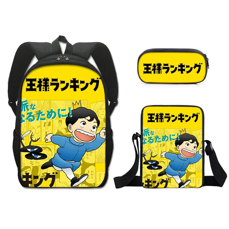 Ranking of Kings Schoolbag Backpack Lunch Bag Pencil Case Set Gift for Kids Students
