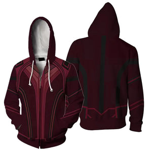 Star Lord Peter Quill  Cosplay Hoodie Sweatshirt Sweater Unisex Zipper Jacket Coat