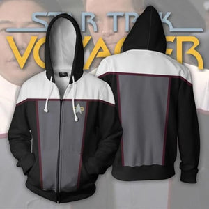Star Trek Captain Pike Cosplay Hoodie Sweatshirt Sweater Unisex Zipper Jacket Coat