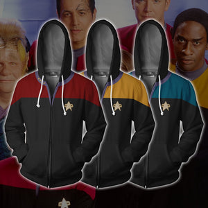 Star Trek Captain Pike Cosplay Hoodie Sweatshirt Sweater Unisex Zipper Jacket Coat