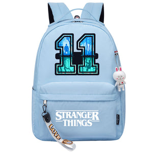 Stranger Things Eleven Cosplay Backpack School Bag Water Proof