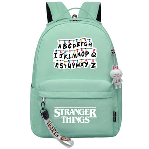 Stranger Things Eleven Cosplay Backpack School Bag Water Proof