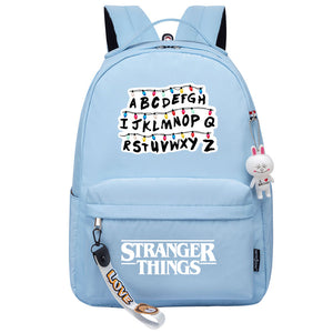 Stranger Things Eleven Cosplay Backpack School Bag Water Proof