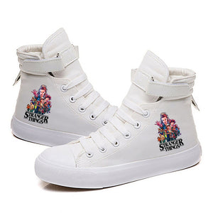 Stranger Things Hellfire Club Cosplay Shoes High Top Canvas Sneakers