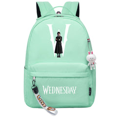 Wednesday Addams USB Charging Backpack Schoolbag Notebook Bag Gifts for Kids Students Cosplay Backpack School Bag Water Proof