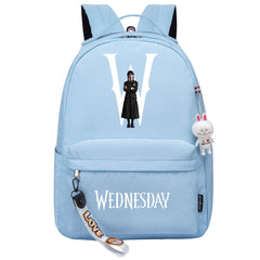 Wednesday Addams USB Charging Backpack Schoolbag Notebook Bag Gifts for Kids Students Cosplay Backpack School Bag Water Proof
