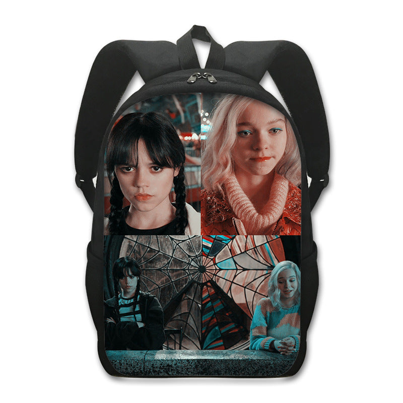 Wednesday addams  Backpack School Sports Bag for Kids Boy Girl