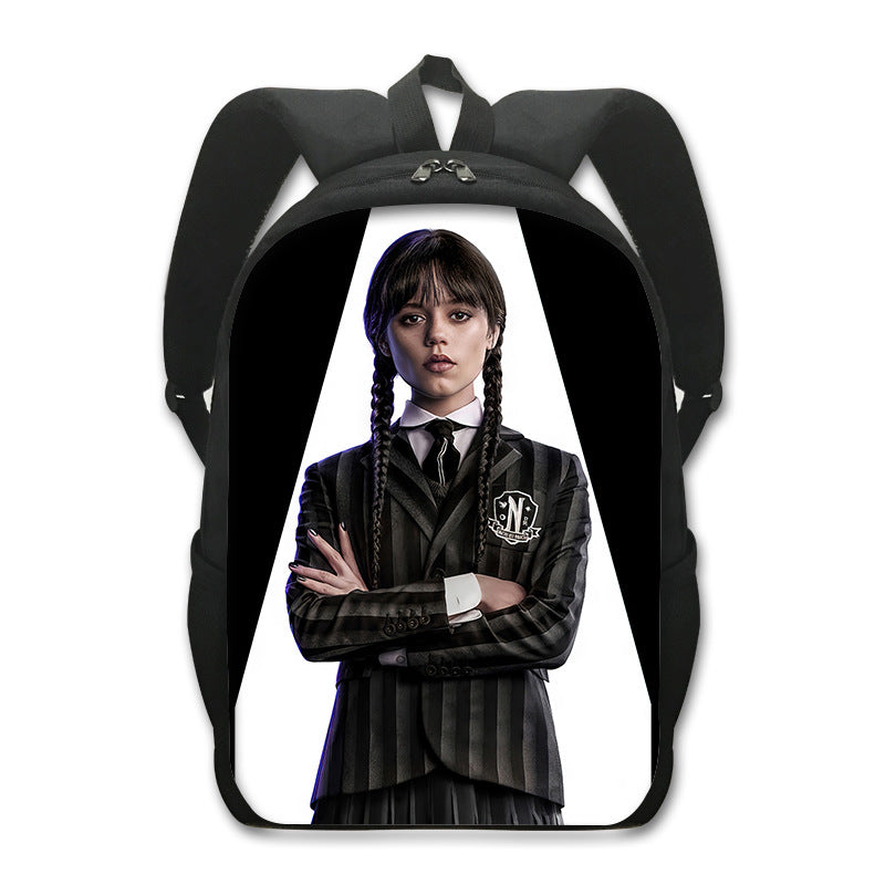 Wednesday addams  Backpack School Sports Bag for Kids Boy Girl