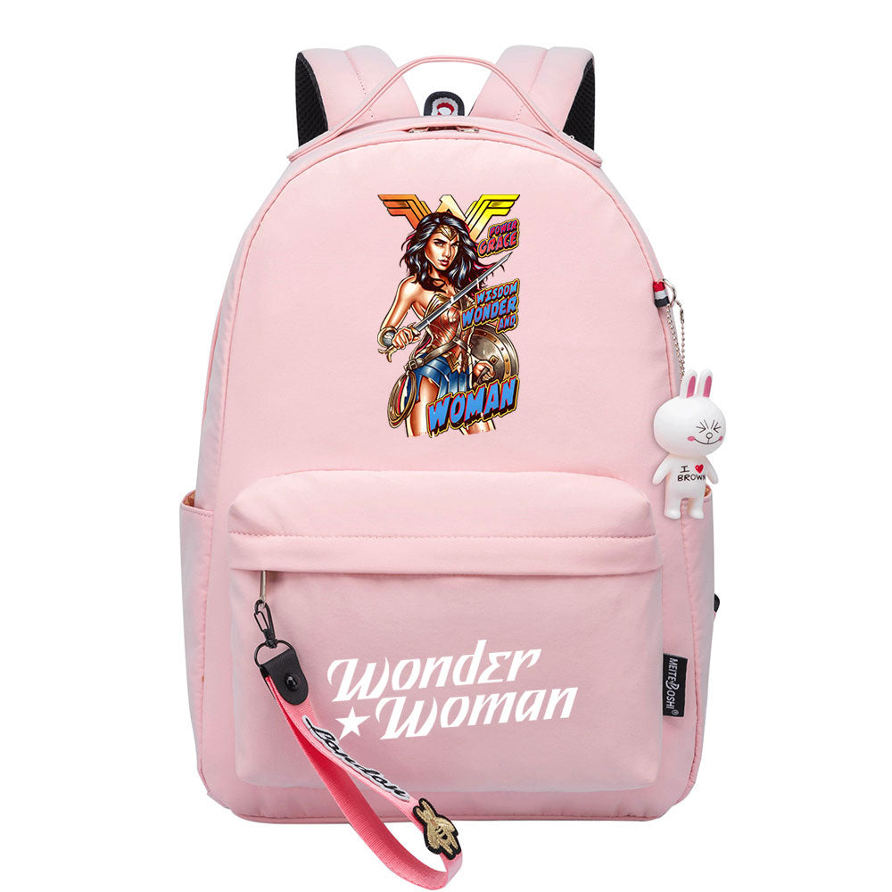 Wonder Woman Diana Prince Cosplay Backpack School Bag Water Proof