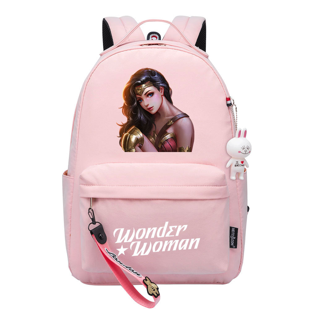 Wonder Woman Diana Prince Cosplay Backpack School Bag Water Proof