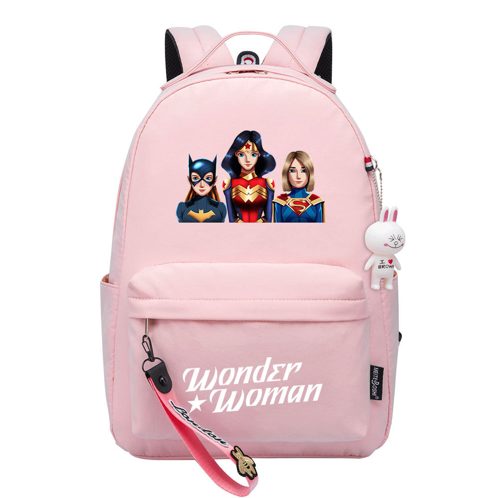 Wonder Woman Diana Prince Cosplay Backpack School Bag Water Proof