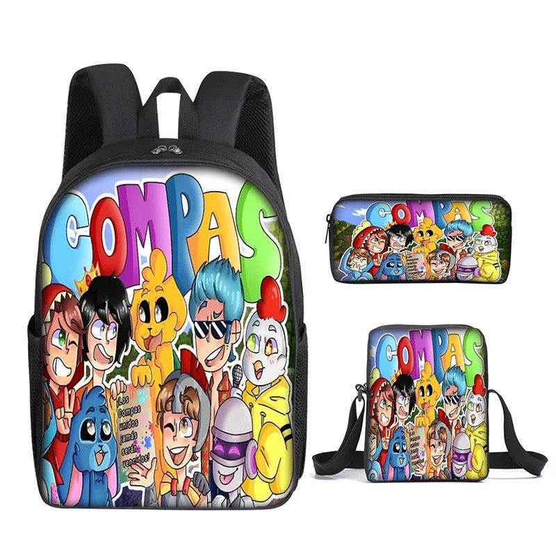 Mikecrack Schoolbag Backpack Lunch Bag Pencil Case Set Gift for Kids Students