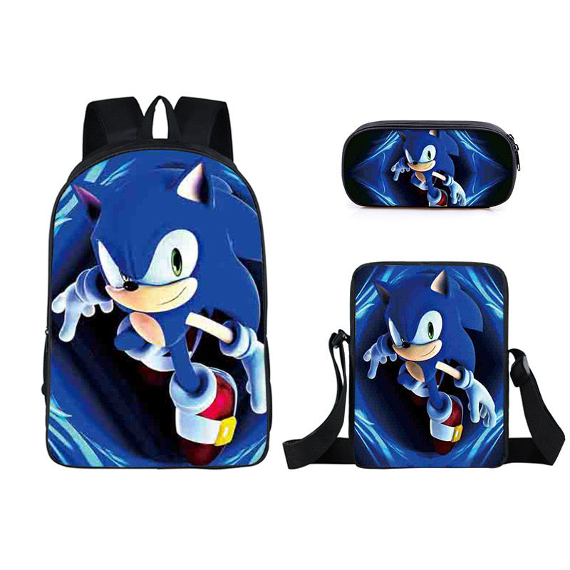 Hedgehog Schoolbag Backpack Lunch Bag Pencil Case Set Gift for Kids Students