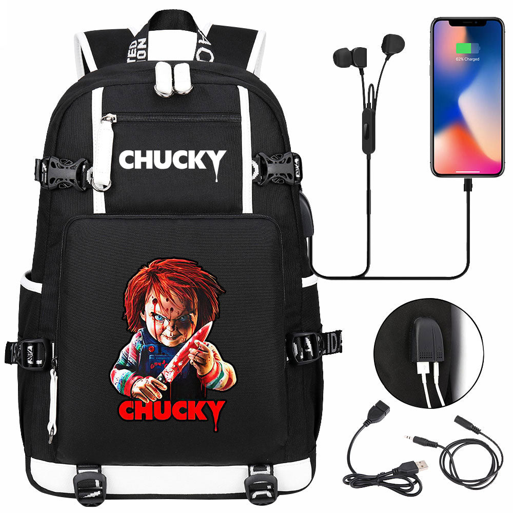 Child's Play USB Charging Backpack School NoteBook Laptop Travel Bags