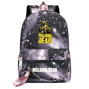 The Walking Dead USB Charging Backpack Shoolbag Notebook Bag Gifts for Kids Students