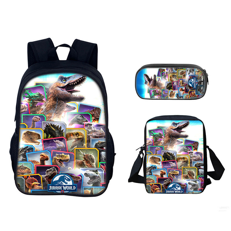Jurassic World Dominion Schoolbag Backpack Lunch Bag Pencil Case Set Gift for Kids Students
