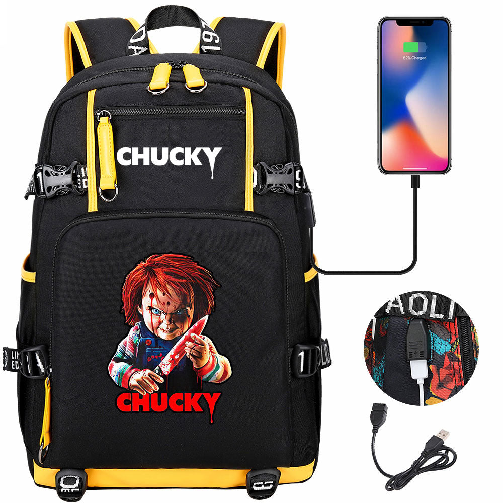 Child's Play USB Charging Backpack School NoteBook Laptop Travel Bags