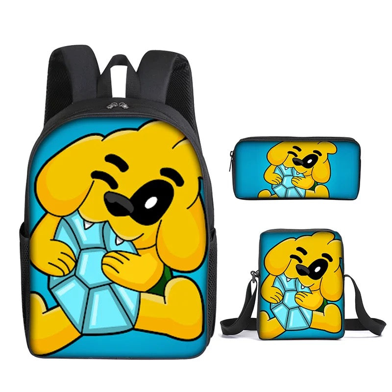 Mikecrack Schoolbag Backpack Lunch Bag Pencil Case Set Gift for Kids Students