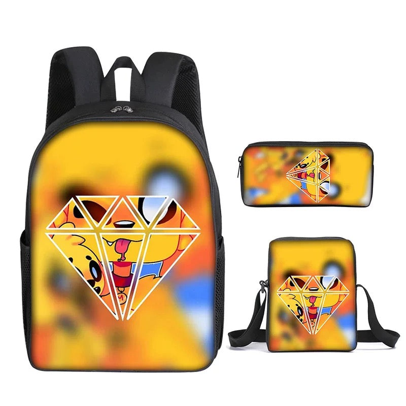 Mikecrack Schoolbag Backpack Lunch Bag Pencil Case Set Gift for Kids Students