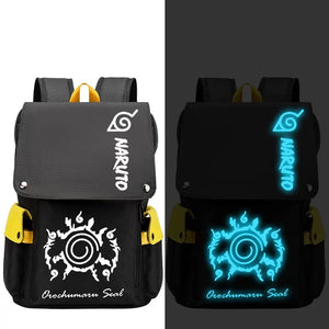 Naruto Backpack Uzumaki Naruto Uchiha Sasuke Cosplay Oxford School Bag