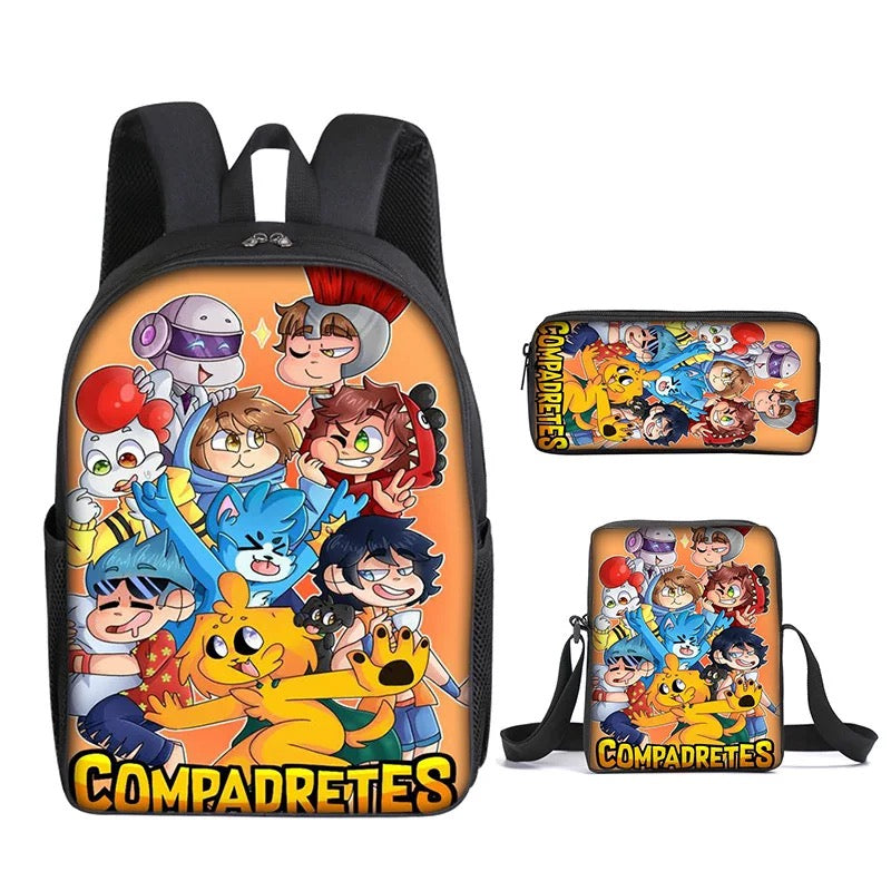 Mikecrack Schoolbag Backpack Lunch Bag Pencil Case Set Gift for Kids Students