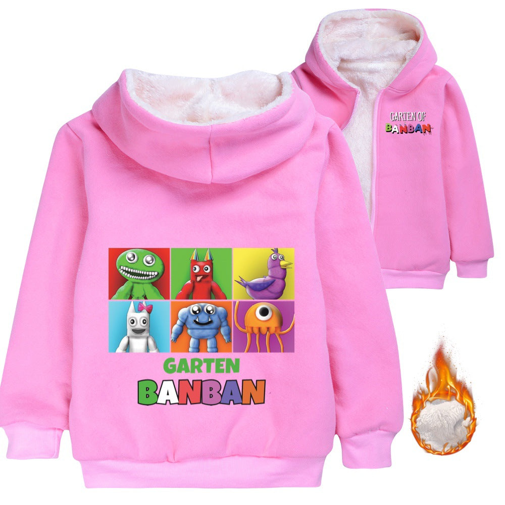 Garden of Banban Pullover Hoodie Sweatshirt Autumn Winter Unisex Sweater Zipper Jacket for Kids Boy Girls