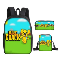 Mikecrack Schoolbag Backpack Lunch Bag Pencil Case Set Gift for Kids Students