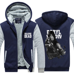 The Walking Dead Daryl Dixon Hoodie Jacket Autumn Winter Unisex Zipper Sweatershirt Warm Coat